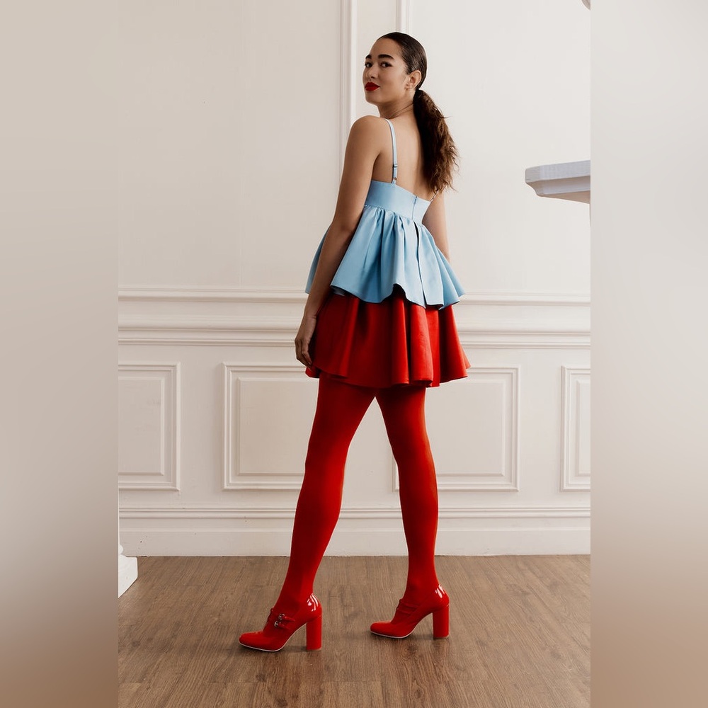 Macgraw conversation dress in blue/red US Size 10 - Picture 4 of 9